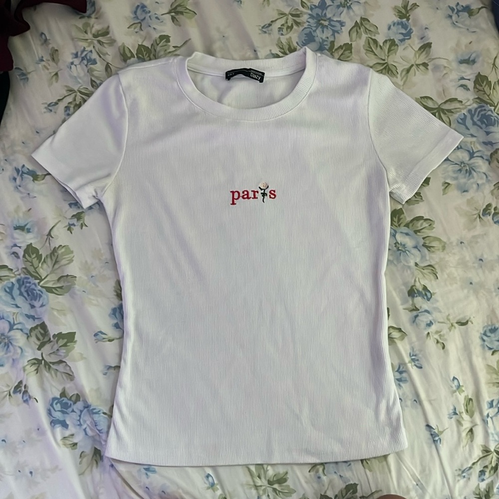 White cotton t-shirt
